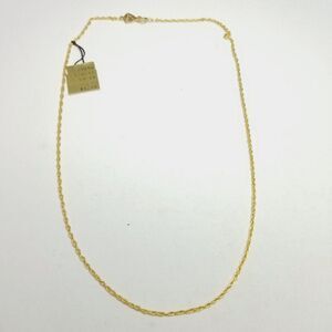 Vintage Biagi Gold Tone Rope Chain Necklace, Signed with Hang Tag, Retro Estate